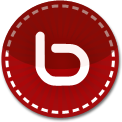 bebo red stitched icon