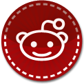 Reddit red stitch icon