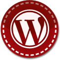 Wordpress red stitch icon