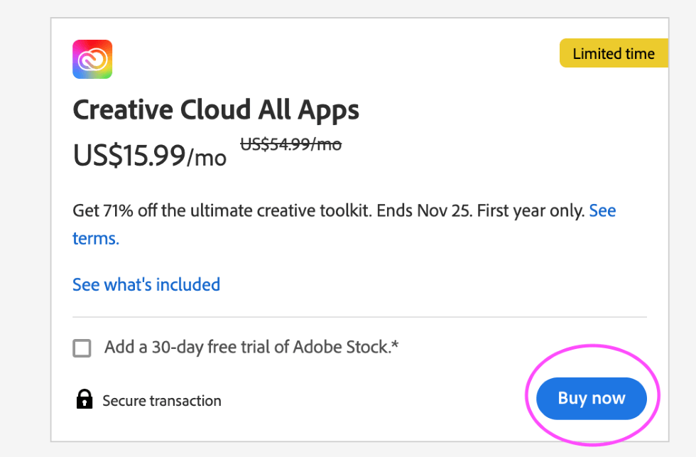 student discount adobe creative cloud