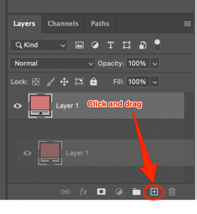 shortcut duplicate layer photoshop