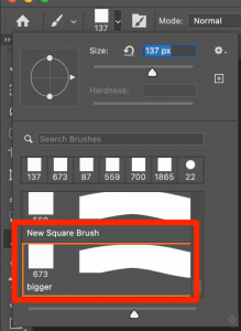 photoshop square brush